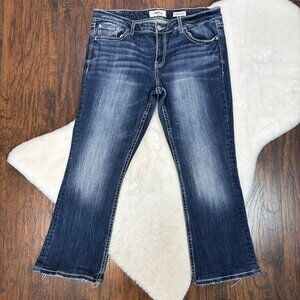 Day Trip Jeans 34S Virgo Bootcut Medium Wash Stretch Mid-Rise Women's 34 Short